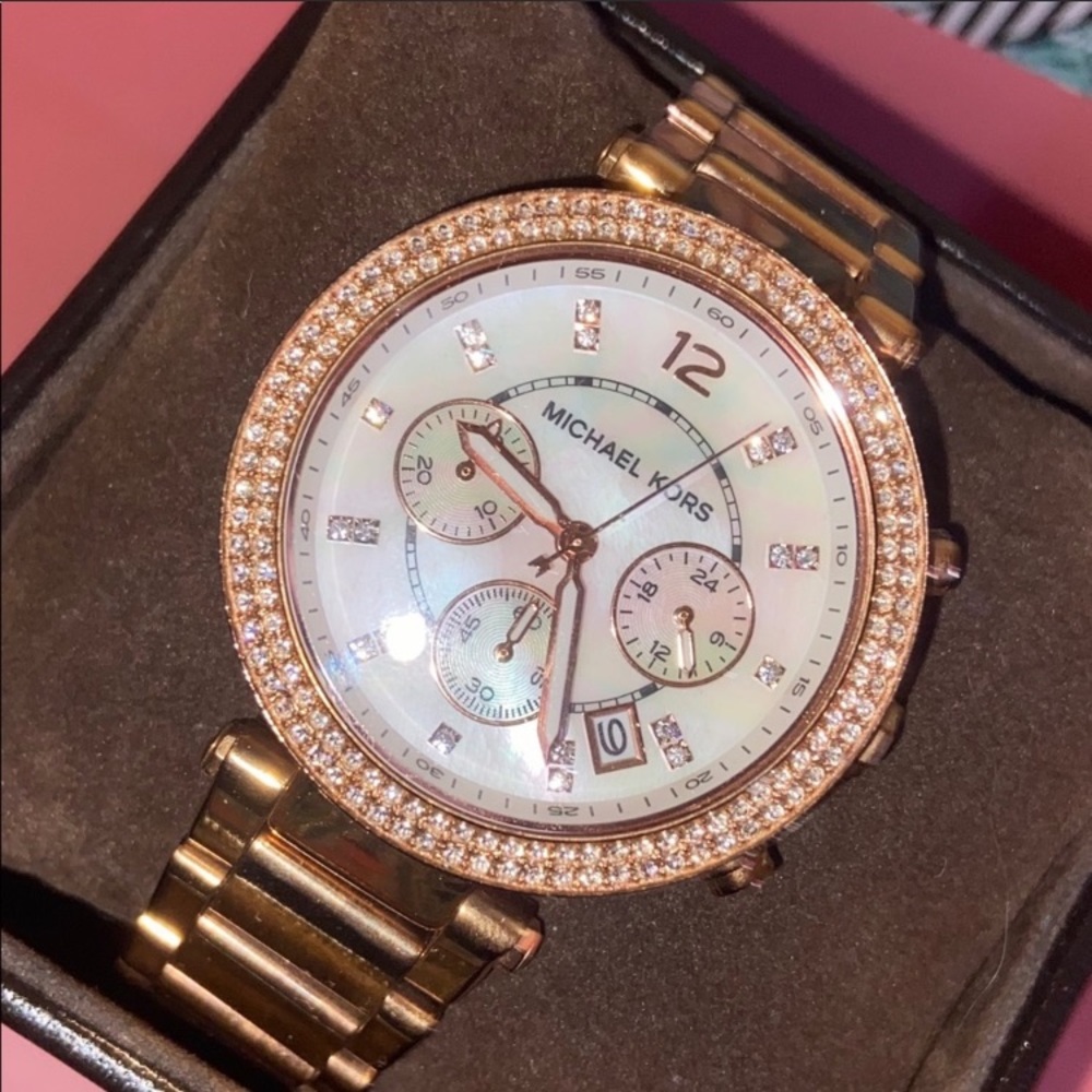 Mk Rose Gold Watch